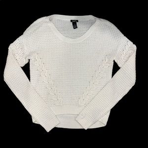White Crochet Sweater!
